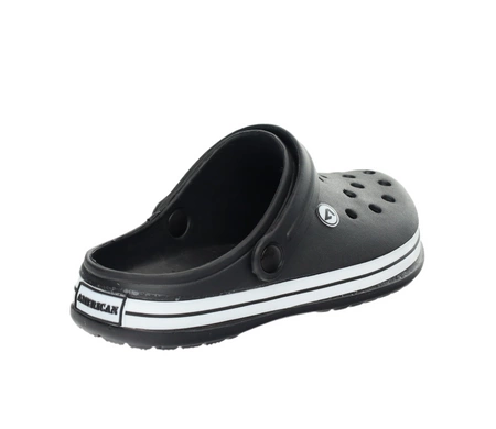 Dziecięce kroksy czarne dziurkowane American Club