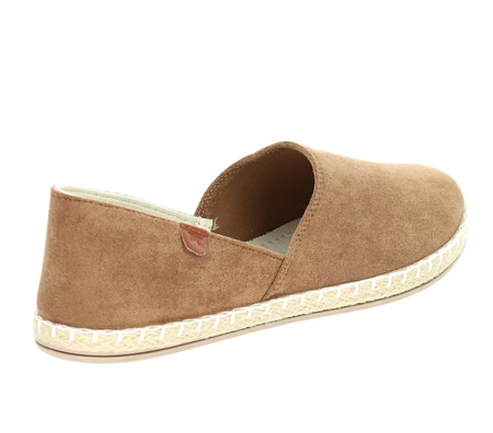 Karmelowe mokasyny damskie espadryle NEWS