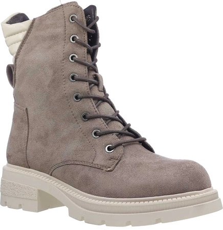 Botki damskie traperki sznurowane i ocieplane Jezzi