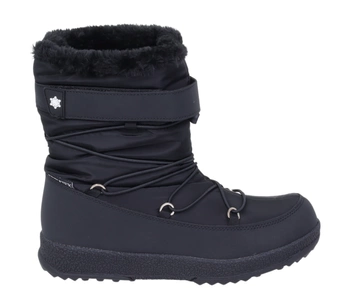 Czarne kozaki damskie śniegowce ciepłe i wodoodporne AMerican Club