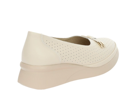 Komfortowe czółenka damskie skórzane wsuwane półbuty wiosenne VINCEZA