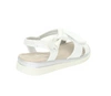 Białe eleganckie sandałki dla dziewczynki na rzepy Misse