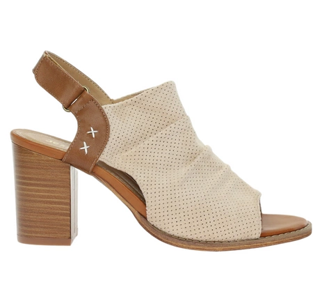 Modne sandały damskie na drewnianym słupku Jezzi