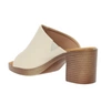 Eleganckie klapki na szerokim drewnianym obcasie Jezzi
