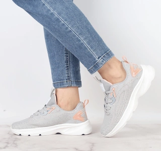 Lekkie adidasy szare damskie oddychające American Club