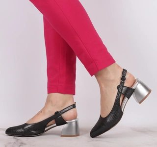 Czółenka na wygodnym niskim obcasie eleganckie Jezzi