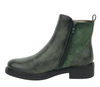 Zielone botki damskie płaskie eleganckie i wygodne Jezzi
