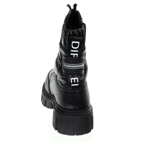 Modne śniegowce damskie czarne ciepłe botki Jezzi