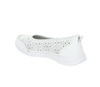 Białe skórzane baleriny damskie sportowe czółenka płaskie Jezzi