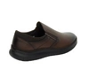 Brązowe półbuty męskie garniturowe kościelne wsuwane UNISOFT