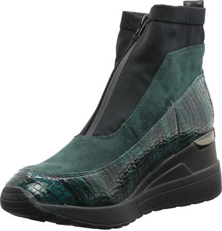 Komfortowe buty botki wiosenne na koturnie Jezzi