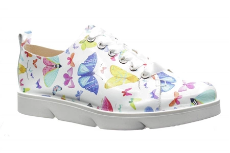Buty damskie skórzane motyle Gino Fabiani 1321 MOTYL