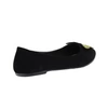 Tanie czarne zamszowe baletki damskie Haver