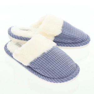 Ciepłe pantofle damskie domowe ocieplane futerkiem