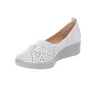 Srebrne czółenka damskie wsuwane buty wiosenne ażurowe Jezzi Comfort