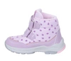 Różowe/fioletowe buty zimowe dla dziewczynki na rzepy ciepłe American Club