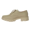 Beżowe eleganckie półbuty sznurowane derby wizytowe od Daszyński