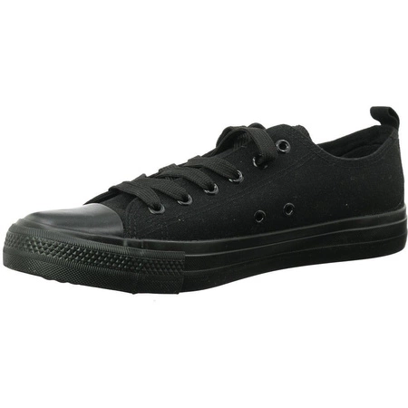 Całe czarne trampki męskie American Club