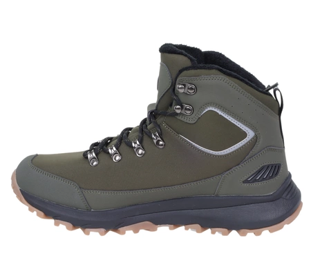 Modne trzewiki męskie buty zimowe robocze ciepłe i wodoodporne American Club