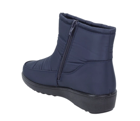 Ciepłe i eleganckie botki zimowe damskie na zamek śniegowce UNISOFT