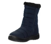 Granatowe wysokie śniegowce damskie na zamek buty termiczne Jezzi