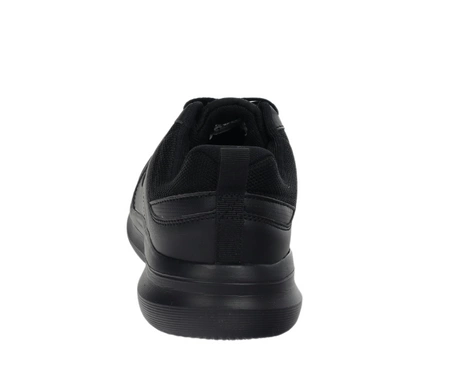 Czarne oddychające adidasy męskie licowe z profilowaną wkładką American Club