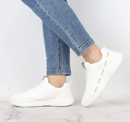 Sneakersy adidasy damskie białe Lee Cooper