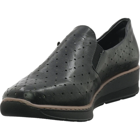 Czarne półbuty damskie eleganckie Jezzi