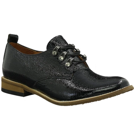 Półbuty damskie skórzane polskie oksfordy Gino Fabiani