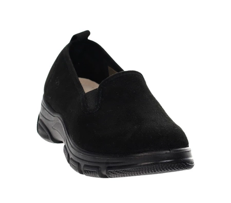 Czarne komfortowe półbuty damskie wygodne i eleganckie Jezzi