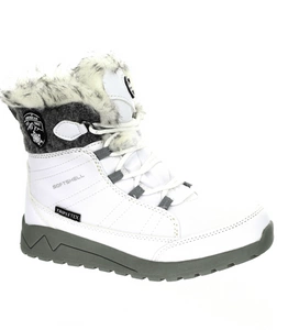 Białe śniegowce damskie buty zimowe w małych rozmiarach American Club