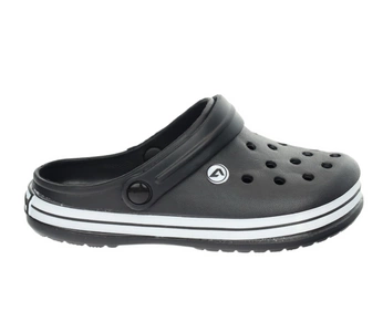 Dziecięce kroksy czarne dziurkowane American Club