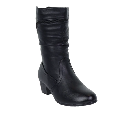 Komfortowe kozaki damskie na niskim obcasie UNISOFT