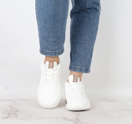 Sneakersy adidasy damskie białe Lee Cooper