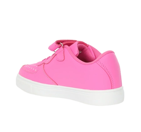 Różowe adidasy dziecięce na rzepy z jednorożcem American Club