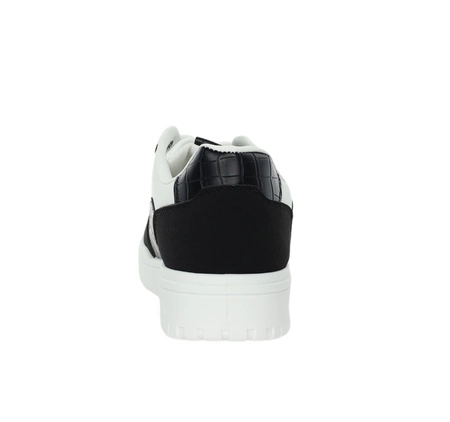 Biało-czarne snekaresy na grubej platformie adidasy Mc Braun