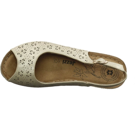 Sandały damskie wygodne na koturnie Jezzi