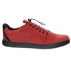 Czerwone skórzane półbuty męskie elegancko-sportowe adidasy POLBUT
