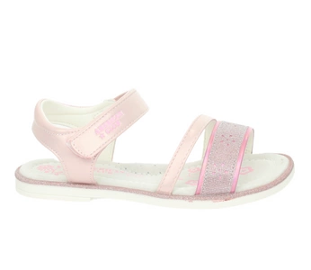 Różowe eleganckie sandały dla dziewczynki ze skórzaną wkładką American Club