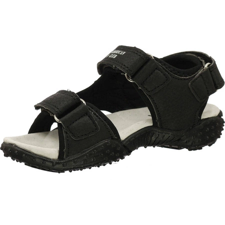 Sandały chłopięce na rzepy ze skórzaną wkładką American Club