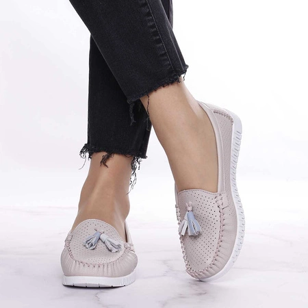 Mokasyny damskie skórzane Polskie Jezzi