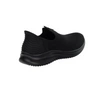 Czarne adidasy męskie z tkaniny wsuwane slip-on American Club