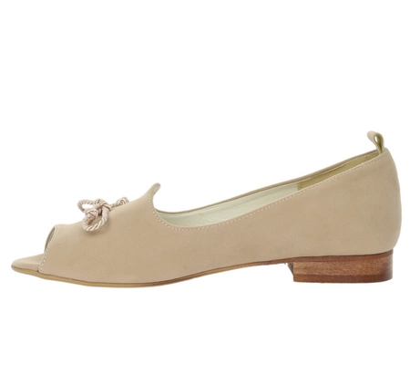 Płaskie czółenka eleganckie z odkrytymi palcami od Azali