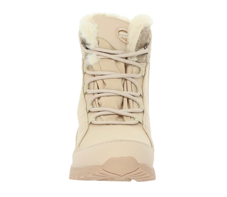 Eleganckie śniegowce damskie z membraną wodoodporną ocieplone futerkiem American Club