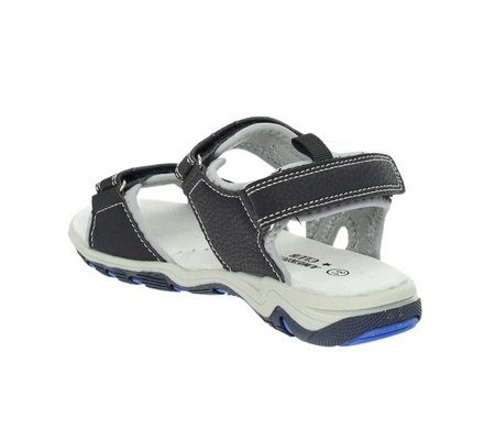 Wytrzymałe sandały chłopięce na rzepy skórzana wkładka American Club