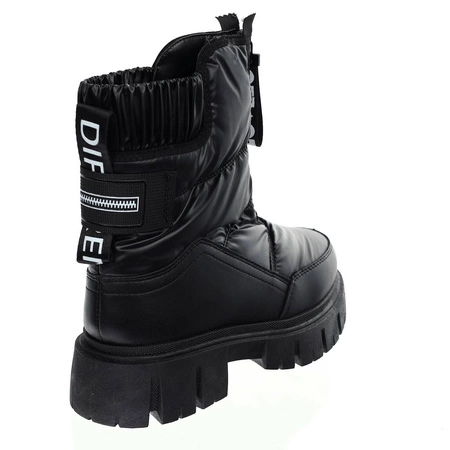 Modne śniegowce damskie czarne ciepłe botki Jezzi