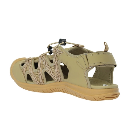 Zabudowane sandały damskie z gumowym noskiem trekkingowe górskie American Club