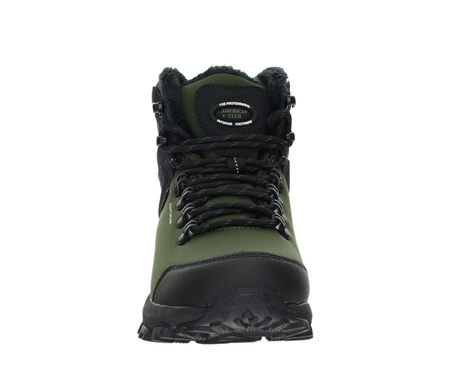 Ciemnozielone sportowe buty zimowe męskie trzewiki w dużych rozmiarach American Club