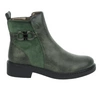 Zielone botki damskie płaskie eleganckie i wygodne Jezzi