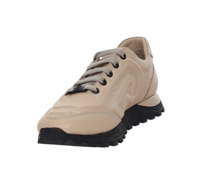 Skórzane adidasy damskie cieliste eleganckie MODO